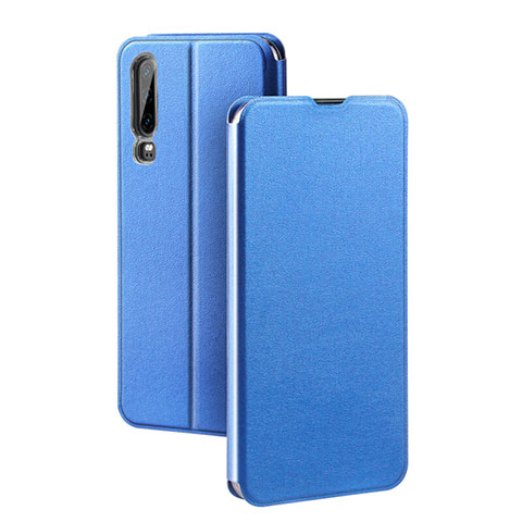 Funda de Cuero Cartera con Soporte Carcasa T03 para Huawei P30 Azul