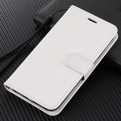 Funda de Cuero Cartera con Soporte Carcasa T03 para Huawei P40 Lite 5G Blanco