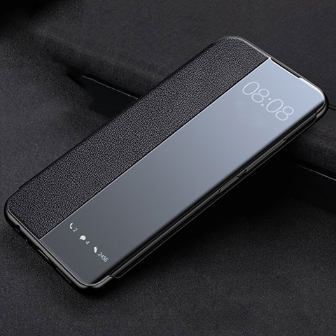 Funda de Cuero Cartera con Soporte Carcasa T03 para Huawei P40 Pro Negro