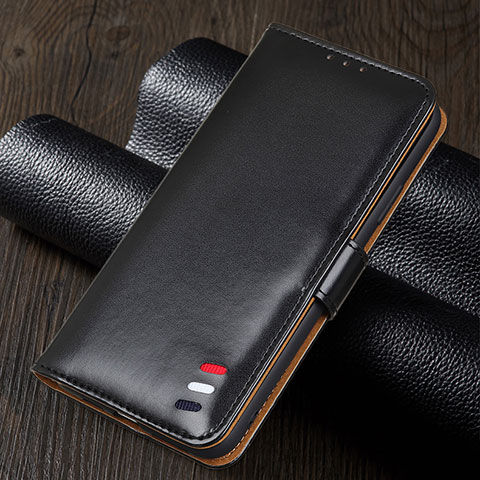 Funda de Cuero Cartera con Soporte Carcasa T03 para Oppo A52 Negro