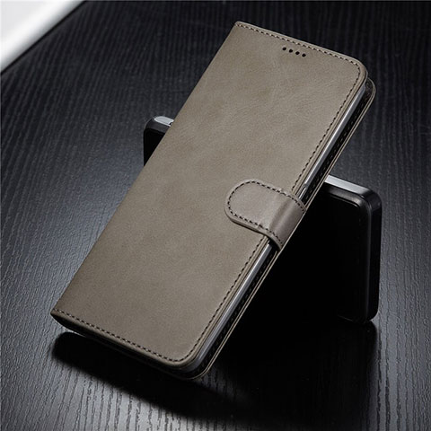 Funda de Cuero Cartera con Soporte Carcasa T03 para Samsung Galaxy A90 4G Gris