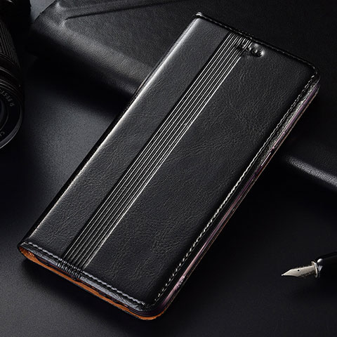 Funda de Cuero Cartera con Soporte Carcasa T03 para Samsung Galaxy Note 10 Plus 5G Negro