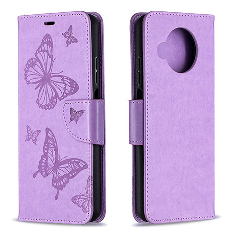 Funda de Cuero Cartera con Soporte Carcasa T03 para Xiaomi Mi 10T Lite 5G Purpura Claro