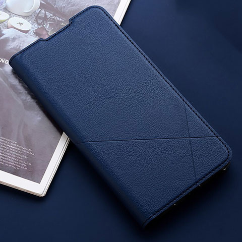 Funda de Cuero Cartera con Soporte Carcasa T03 para Xiaomi Redmi Note 8T Azul