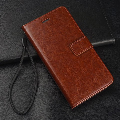 Funda de Cuero Cartera con Soporte Carcasa T04 para Huawei Nova 4e Marron