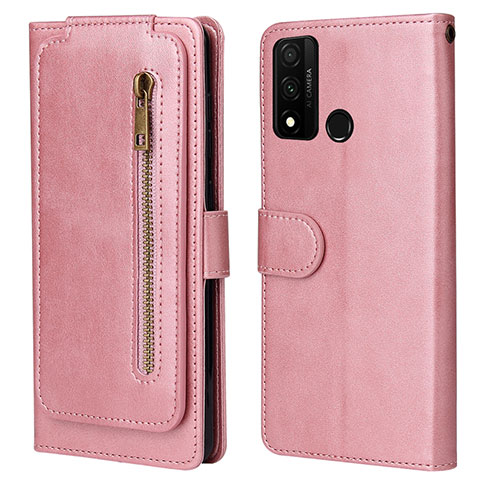 Funda de Cuero Cartera con Soporte Carcasa T04 para Huawei Nova Lite 3 Plus Oro Rosa