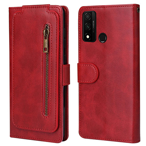 Funda de Cuero Cartera con Soporte Carcasa T04 para Huawei Nova Lite 3 Plus Rojo