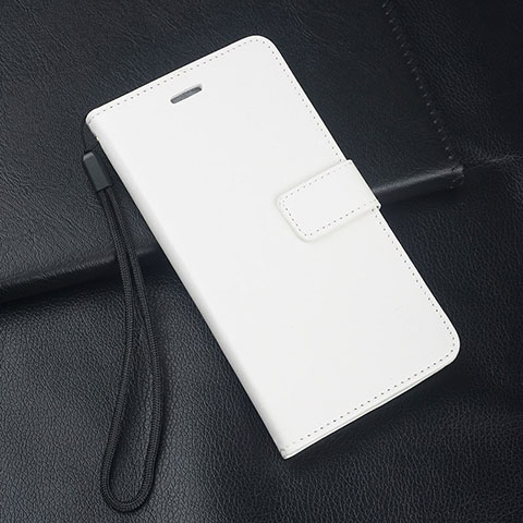 Funda de Cuero Cartera con Soporte Carcasa T04 para Huawei P30 Lite New Edition Blanco