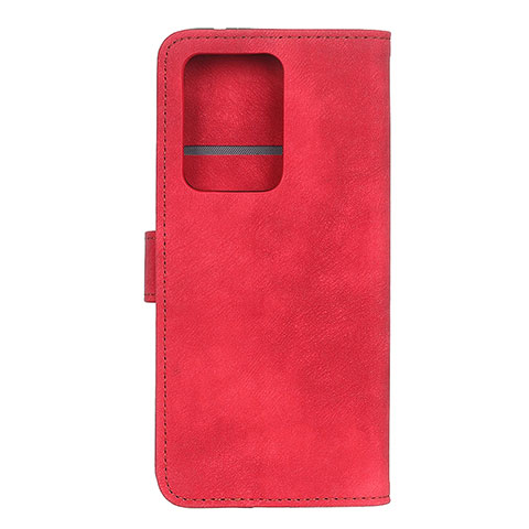 Funda de Cuero Cartera con Soporte Carcasa T04 para Huawei P40 Pro+ Plus Rojo