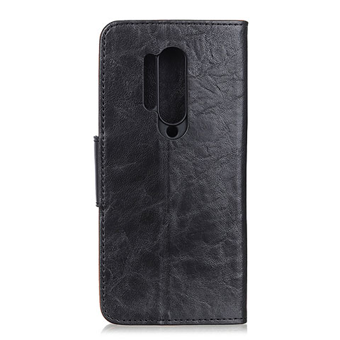 Funda de Cuero Cartera con Soporte Carcasa T04 para OnePlus 8 Pro Negro