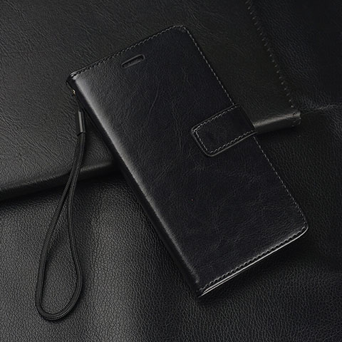 Funda de Cuero Cartera con Soporte Carcasa T04 para Oppo K1 Negro