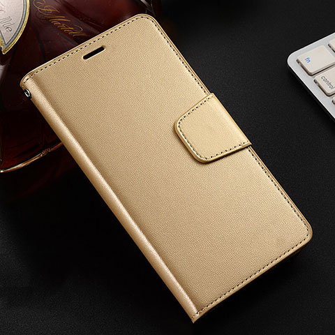 Funda de Cuero Cartera con Soporte Carcasa T04 para Oppo RX17 Pro Oro