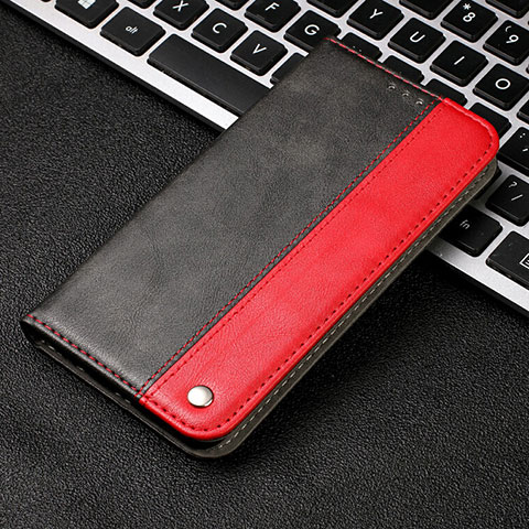 Funda de Cuero Cartera con Soporte Carcasa T04 para Samsung Galaxy A70 Rojo