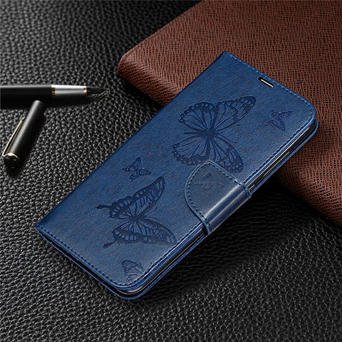 Funda de Cuero Cartera con Soporte Carcasa T04 para Xiaomi Redmi 10X 4G Azul