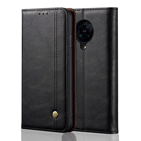 Funda de Cuero Cartera con Soporte Carcasa T04 para Xiaomi Redmi K30 Pro 5G Negro