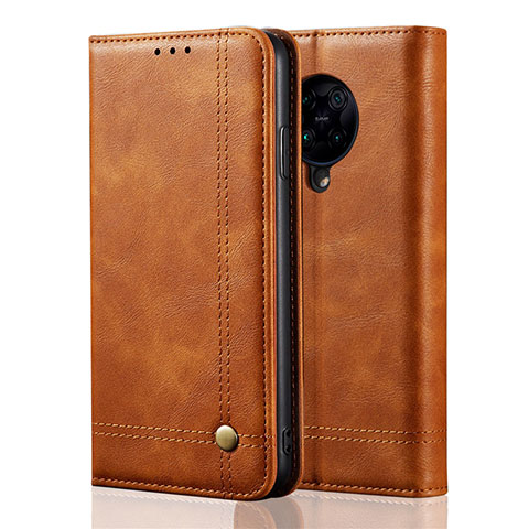 Funda de Cuero Cartera con Soporte Carcasa T04 para Xiaomi Redmi K30 Pro Zoom Naranja