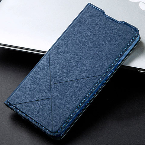 Funda de Cuero Cartera con Soporte Carcasa T05 para Huawei Honor 10i Azul