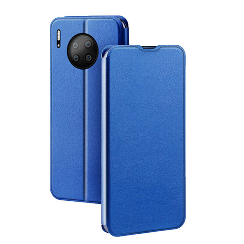 Funda de Cuero Cartera con Soporte Carcasa T05 para Huawei Mate 30E Pro 5G Azul