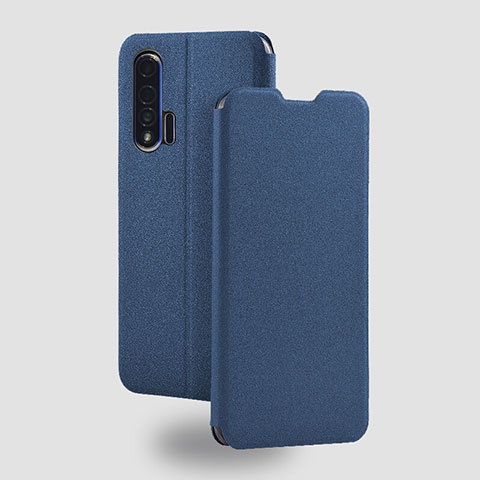 Funda de Cuero Cartera con Soporte Carcasa T05 para Huawei Nova 6 5G Azul