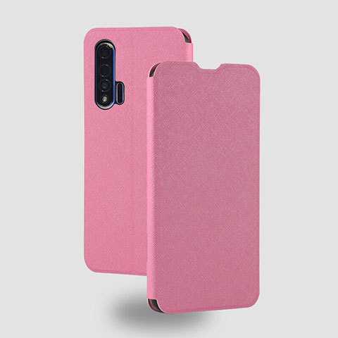 Funda de Cuero Cartera con Soporte Carcasa T05 para Huawei Nova 6 5G Rosa