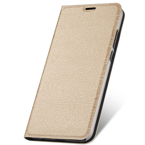 Funda de Cuero Cartera con Soporte Carcasa T05 para Huawei P30 Lite Oro