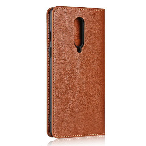 Funda de Cuero Cartera con Soporte Carcasa T05 para OnePlus 8 Naranja