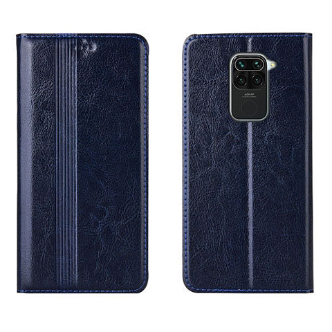 Funda de Cuero Cartera con Soporte Carcasa T05 para Xiaomi Redmi 10X 4G Azul