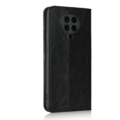 Funda de Cuero Cartera con Soporte Carcasa T05 para Xiaomi Redmi K30 Pro 5G Negro