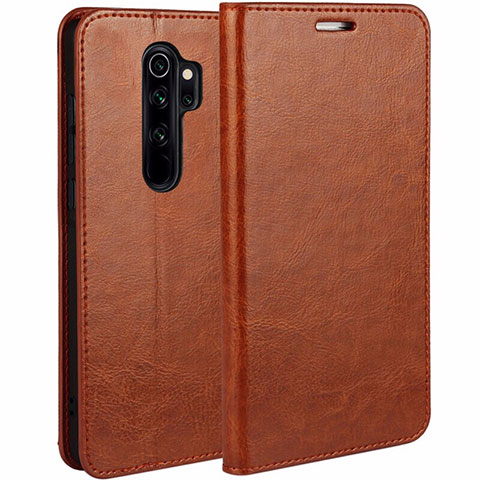 Funda de Cuero Cartera con Soporte Carcasa T05 para Xiaomi Redmi Note 8 Pro Naranja