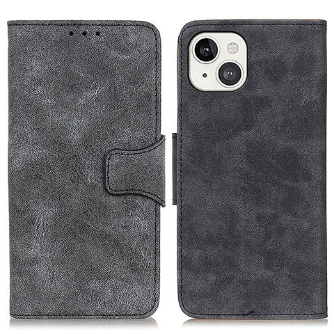 Funda de Cuero Cartera con Soporte Carcasa T06 para Apple iPhone 14 Plus Negro