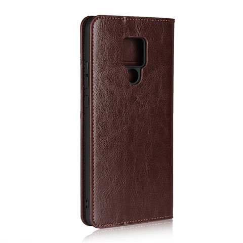 Funda de Cuero Cartera con Soporte Carcasa T06 para Huawei Mate 20 X 5G Marron