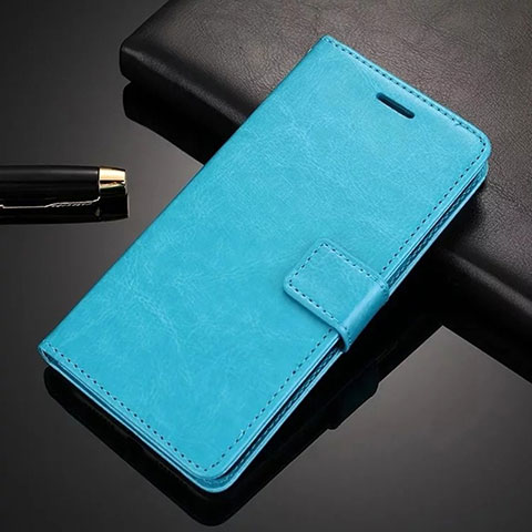 Funda de Cuero Cartera con Soporte Carcasa T06 para Huawei P30 Pro New Edition Cian