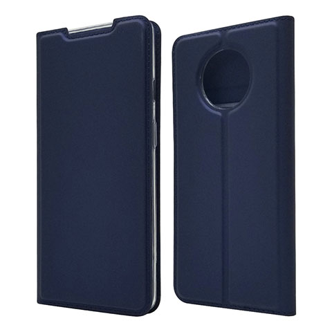 Funda de Cuero Cartera con Soporte Carcasa T06 para OnePlus 7T Azul