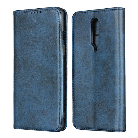 Funda de Cuero Cartera con Soporte Carcasa T06 para OnePlus 8 Azul