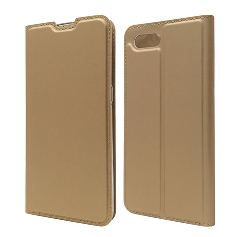 Funda de Cuero Cartera con Soporte Carcasa T06 para Oppo K1 Oro