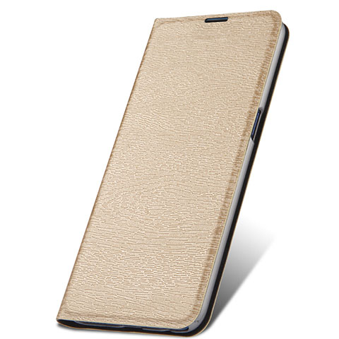 Funda de Cuero Cartera con Soporte Carcasa T06 para Oppo R17 Pro Oro