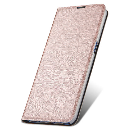 Funda de Cuero Cartera con Soporte Carcasa T06 para Oppo RX17 Pro Oro Rosa