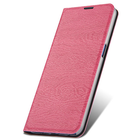 Funda de Cuero Cartera con Soporte Carcasa T06 para Oppo RX17 Pro Rosa Roja