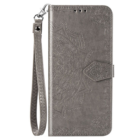 Funda de Cuero Cartera con Soporte Carcasa T06 para Xiaomi Mi 10 Gris