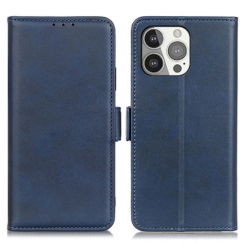 Funda de Cuero Cartera con Soporte Carcasa T07 para Apple iPhone 13 Pro Max Azul