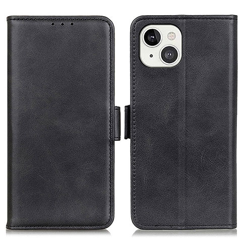 Funda de Cuero Cartera con Soporte Carcasa T07 para Apple iPhone 15 Plus Negro