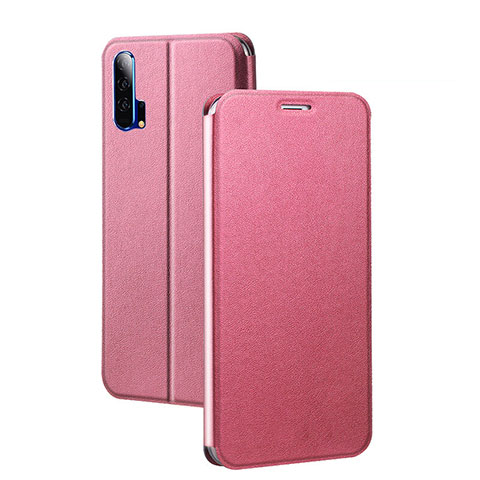 Funda de Cuero Cartera con Soporte Carcasa T07 para Huawei Honor 20 Pro Rosa