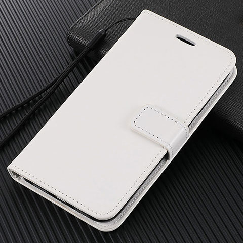 Funda de Cuero Cartera con Soporte Carcasa T07 para Huawei Honor V30 Pro 5G Blanco