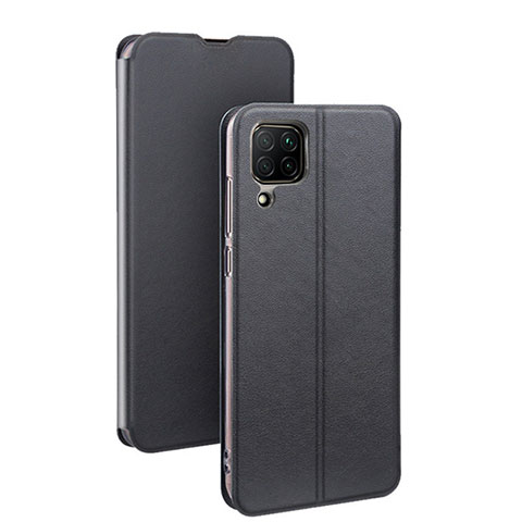 Funda de Cuero Cartera con Soporte Carcasa T07 para Huawei Nova 6 SE Negro