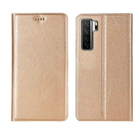 Funda de Cuero Cartera con Soporte Carcasa T07 para Huawei Nova 7 SE 5G Oro