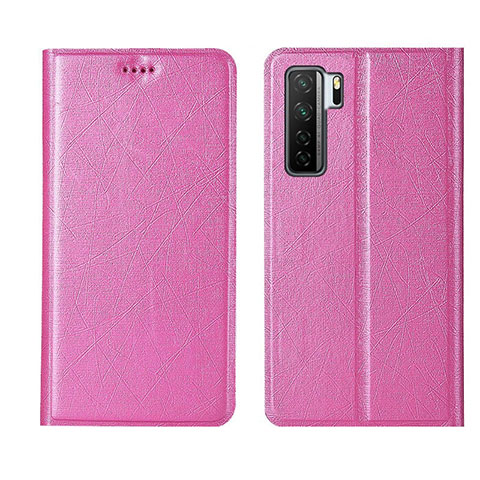 Funda de Cuero Cartera con Soporte Carcasa T07 para Huawei P40 Lite 5G Rosa