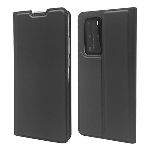 Funda de Cuero Cartera con Soporte Carcasa T07 para Huawei P40 Pro Negro