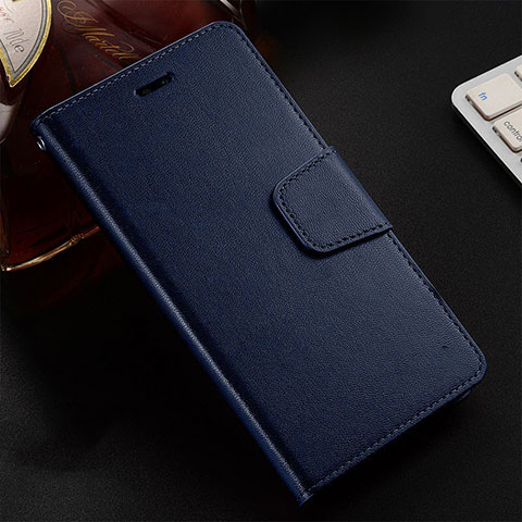 Funda de Cuero Cartera con Soporte Carcasa T07 para Oppo R17 Neo Azul