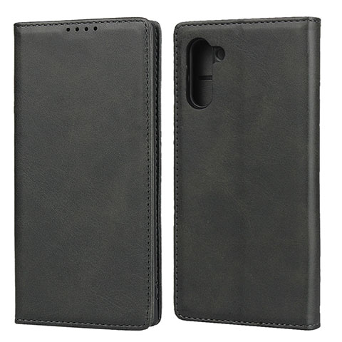 Funda de Cuero Cartera con Soporte Carcasa T07 para Samsung Galaxy Note 10 5G Negro