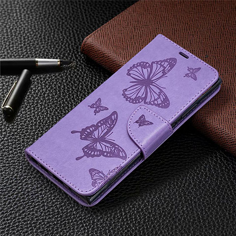 Funda de Cuero Cartera con Soporte Carcasa T07 para Samsung Galaxy Note 20 Ultra 5G Morado